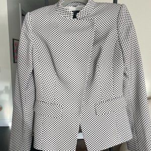 RACHEL ZOE Polka Dot Embroidered Blazer Size 8